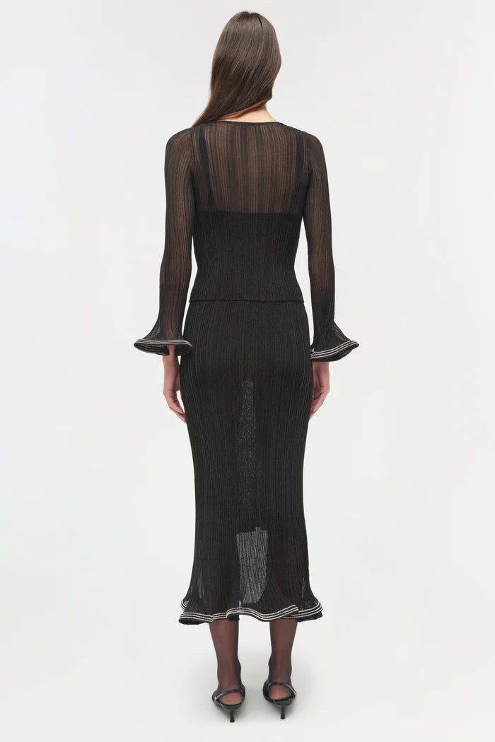 Simkai Maebry Metallic Plisse Top