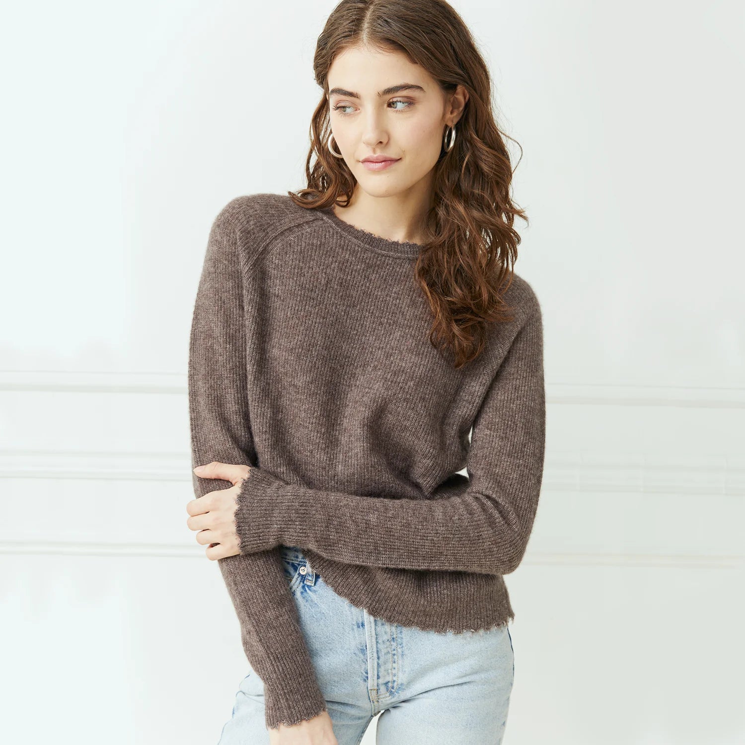Autumn Cashmere Shaker Crew