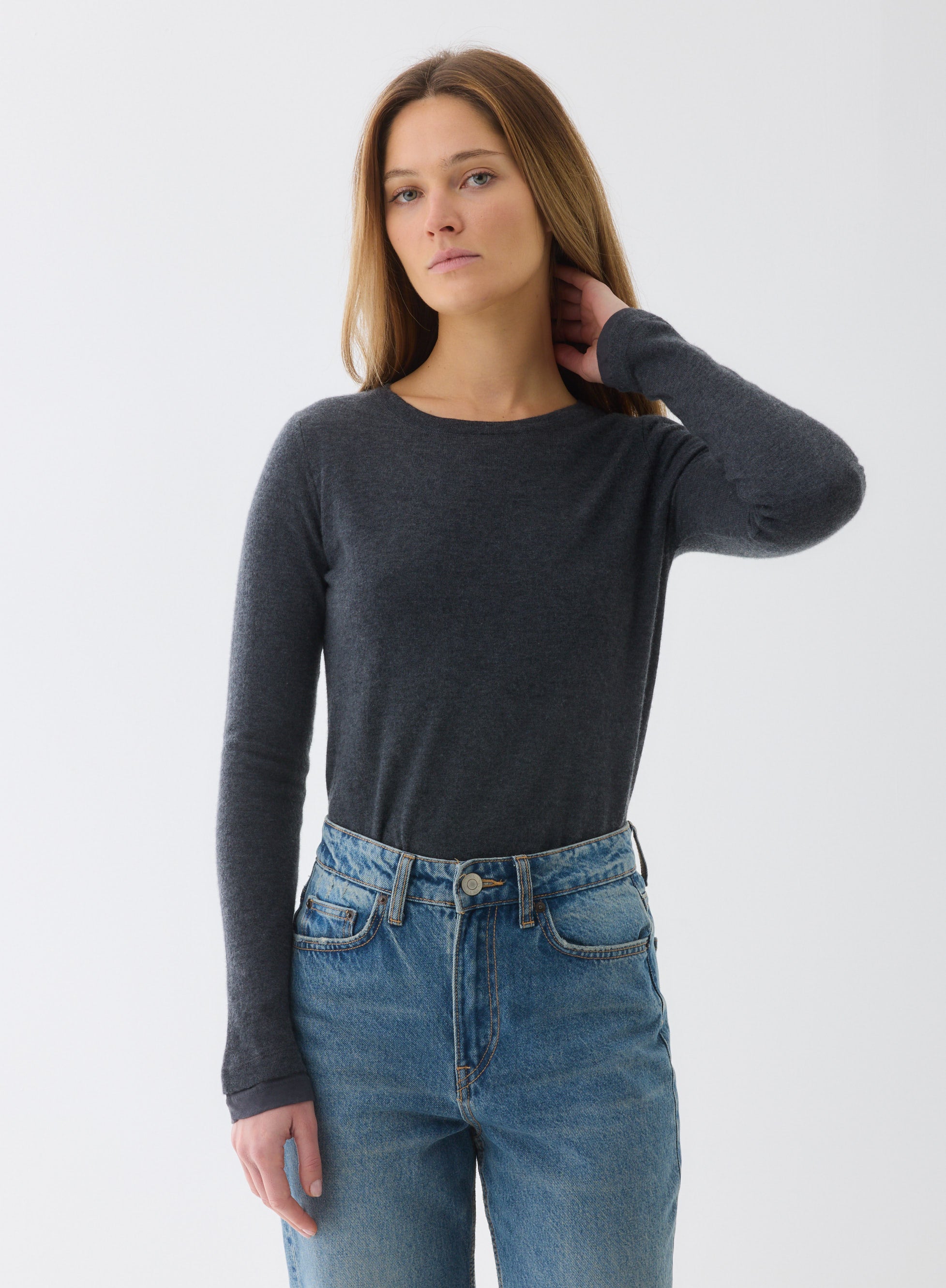 Majestic Filatures Double Layer Cashmere Crewneck