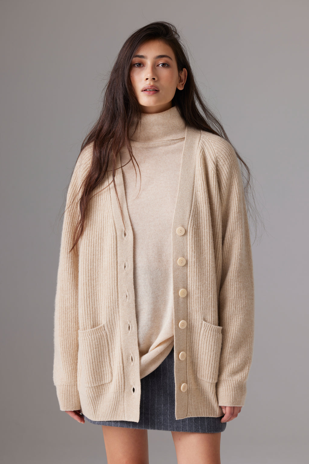 "Colorush Novo Cardigan in pure cashmere with ribbed button front"

"Soft ribbed cashmere Novo Cardigan by Colorush, button-front design"

"Sustainable Novo Cardigan made from pure cashmere with OEKO-TEX dyes"

"Machine washable ribbed cashmere cardigan with button-front detail"

"Ethically crafted Novo Cardigan in pure cashmere, ribbed knit texture"

"Colorush Novo Cardigan, luxurious ribbed cashmere with button closure"

"Classic ribbed cashmere cardigan with buttons, Colorush Novo style"

"Pure cashmere 