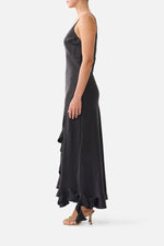 Load image into Gallery viewer, Camilla Bias Cut Dress Frill Hem
