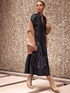 Brochu Walker Havana Vegan Leather Dress Onyx