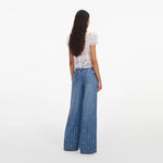 Load image into Gallery viewer, Self Portrait Rhinestone Stripe Jeans

