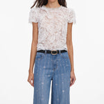 Load image into Gallery viewer, Self Portrait Rhinestone Stripe Jeans
