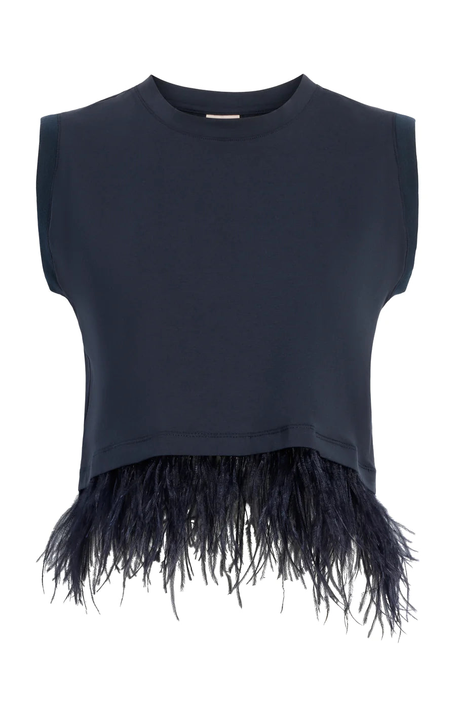 Cinq a Sept Cropped Feather Tee