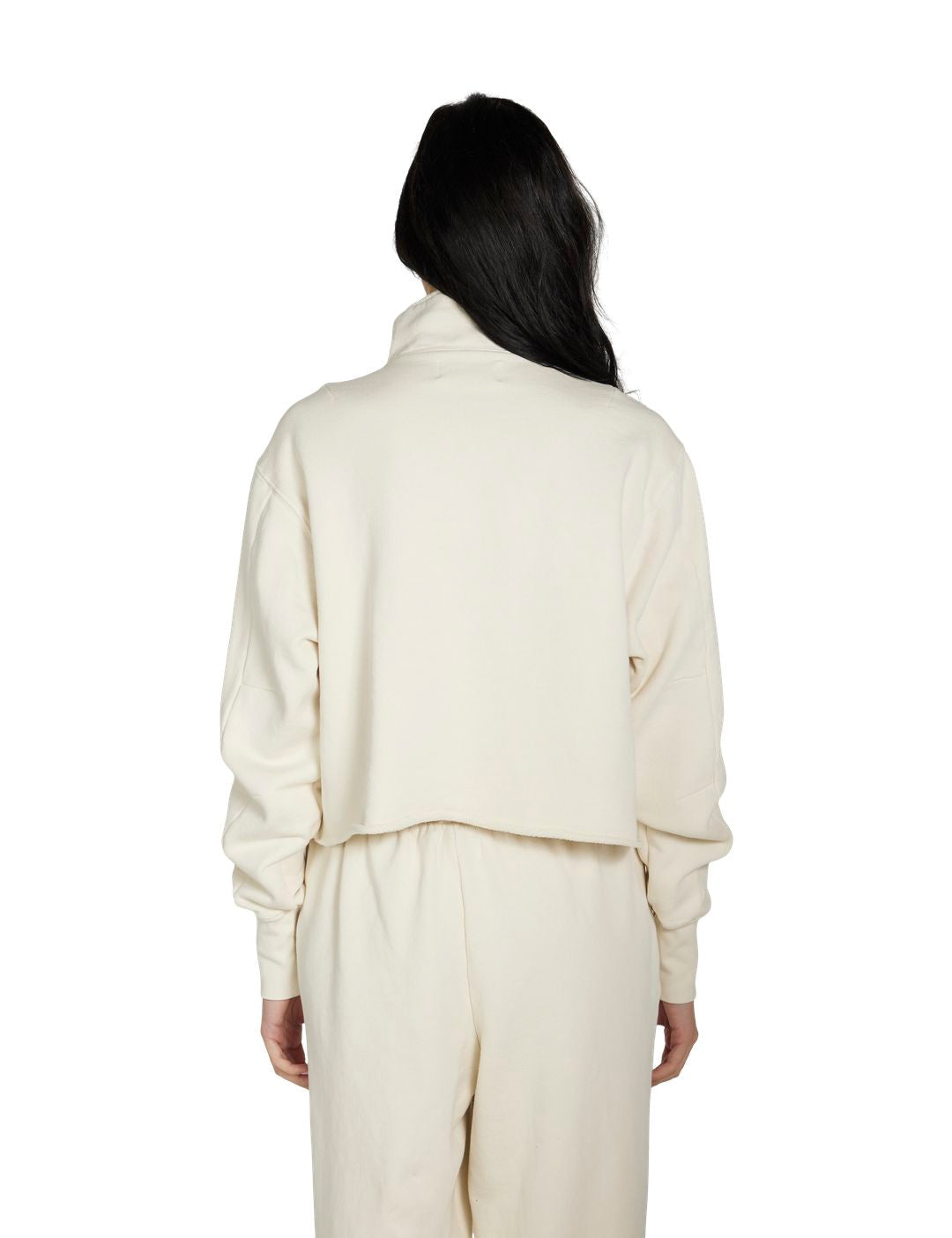 Les Tien Haley Crop Half Zip Pullover