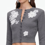 Load image into Gallery viewer, Self Portrait Flower Knit Cardigan
