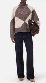 Load image into Gallery viewer, Closed Argyle Sweater
