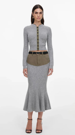 Load image into Gallery viewer, Self Portrait Knot Midi Skirt
