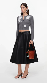 Load image into Gallery viewer, Self Portrait Flower Knit Cardigan
