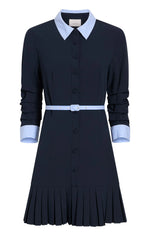 Load image into Gallery viewer, Cinq a Sept Stripe Shirting Lucilla Dress

