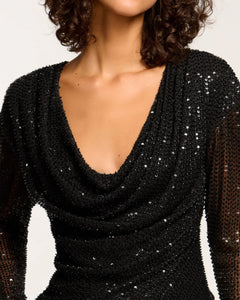 Ramy Brook Leon Sequin Top