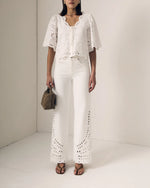 Load image into Gallery viewer, Le Jean Column Eyelet Jeans

