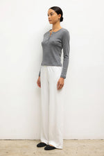 Load image into Gallery viewer, Leset Pointelle Henley
