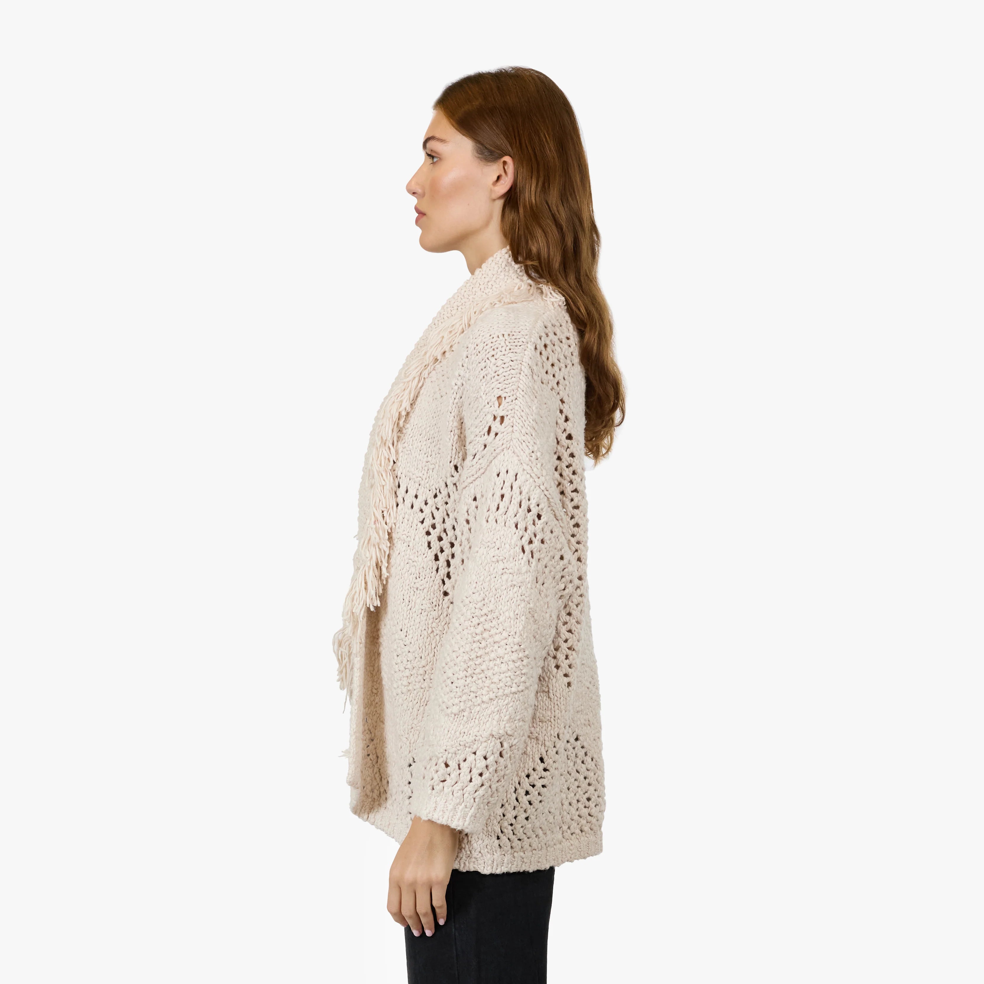 Autumn Cashmere Fringe Cardigan