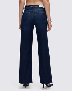 Redone Studded Wide Leg