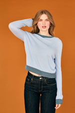 Load image into Gallery viewer, Jumper 1234 Lurex Trim Crew
