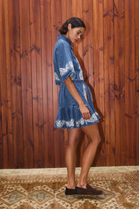 Almeais Jacones denim mini dress