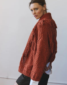 Autumn Cashmere Fringe Cardigan