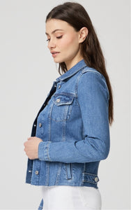 PAIGE Rowan Raw Hem Denim Jacket