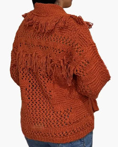 Autumn Cashmere Fringe Cardigan