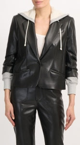 Cinq a Sept Petite Hooded Khloe Blazer