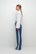 Load image into Gallery viewer, Simkhai Nolan Satin Stripe Pant
