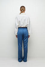 Load image into Gallery viewer, Simkhai Nolan Satin Stripe Pant
