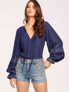 Ramy Brook Alizee Embellished Blouse