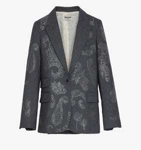 Zadig & Voltaire Venus Paisley Blazer